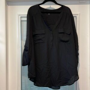 Torrid Harper Sheer Black Top